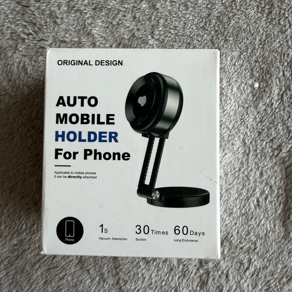 Original Design CZ16 Automobile Phone Holder Unisex OS Black Vacuum Adsorption